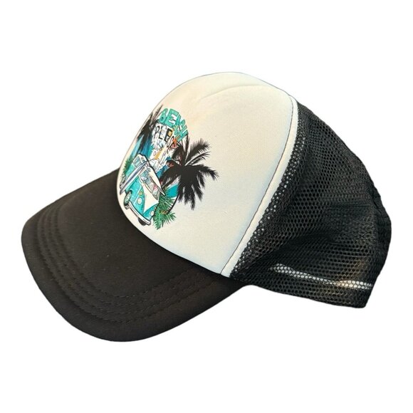 Beach Please Trucker Hat-Black-Lightweight & Adjustable- New! Stylish - Picture 3 of 4